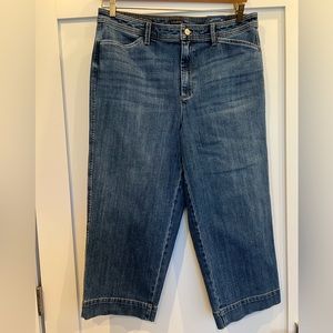 NEW Talbots DENIM wide leg crop jeans — SIZE 16w — new with tags